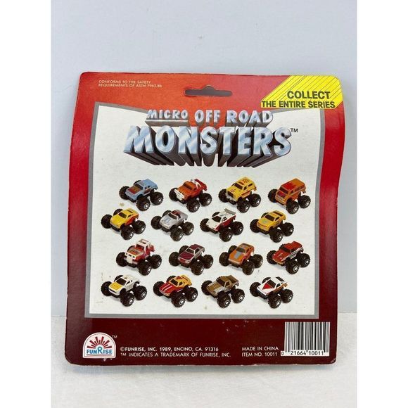 Micro Off Road Monsters Rumble Pet Rico 1011 Machines MISP NOS - Picture 6 of 6